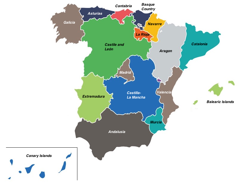 spain map